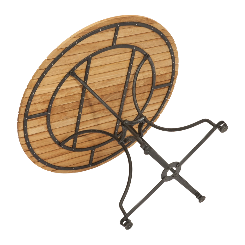 Tisch Viva Teak & Eisen. Rund