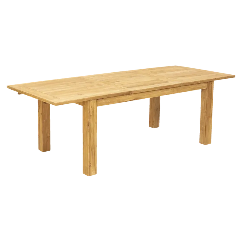 Ausziehbarer Teakholz-Gartentisch Como